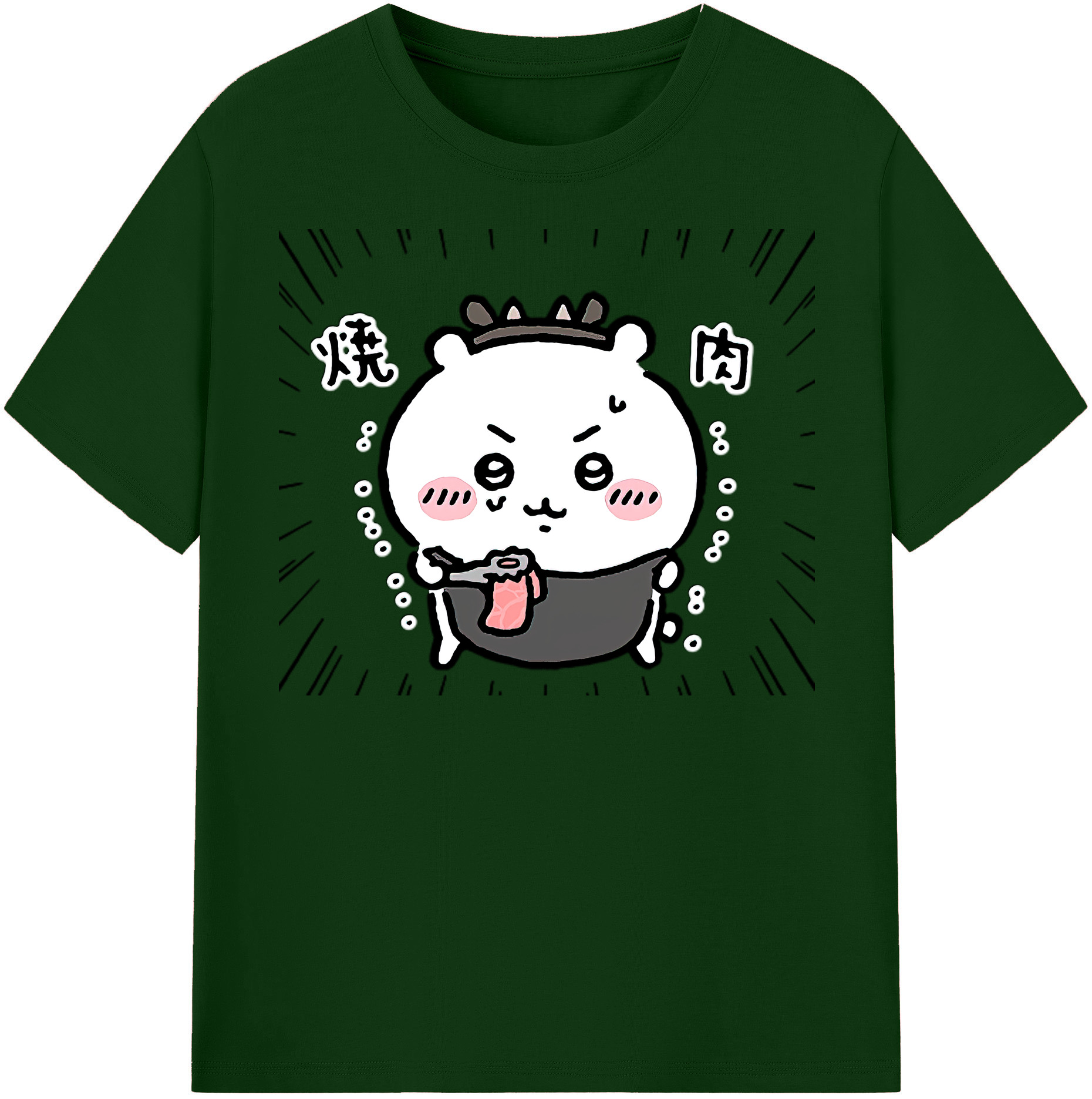 （画像用） ちいかわ ちいかわ Chii-kawa chiikawa 綿100％半袖Tシャツ（フロントプリント）